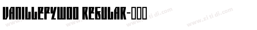 VanilleFYW00 Regular字体转换